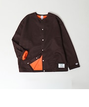 【DISCUS ATHLETIC】インレイ裏シャギーボンディング ノーカラージャケット