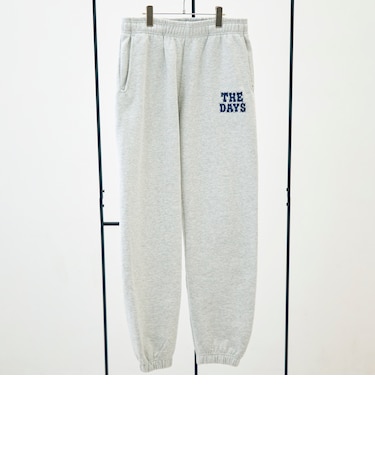 【THE DAYS/ザ デイ】HIGE SWEAT PANTS 髭文字刺繍 スウェットパンツ 裏起毛