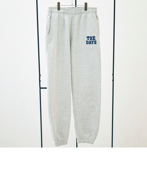 【THE DAYS/ザ デイ】HIGE SWEAT PANTS 髭文字刺繍 スウェットパンツ 裏起毛
