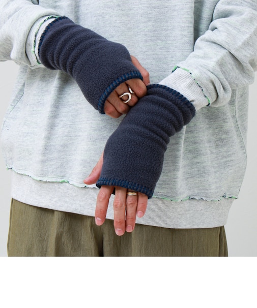 【TWEEDMILL/ツイードミル】フィンガーレスフリースグローブ