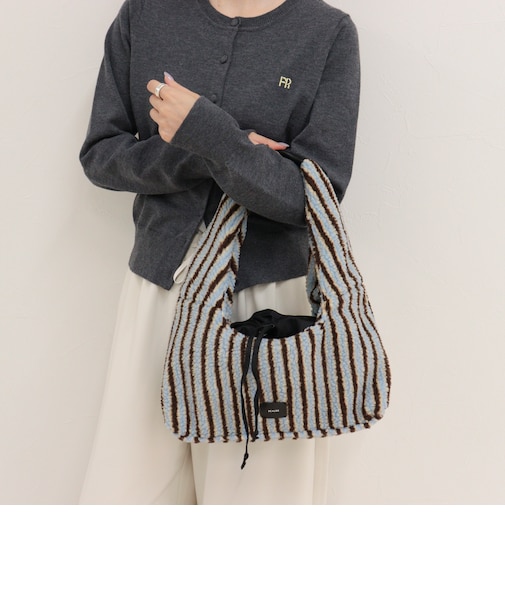 【BEAURE/ビュレ】レザーコンビボアワンショルバッグ