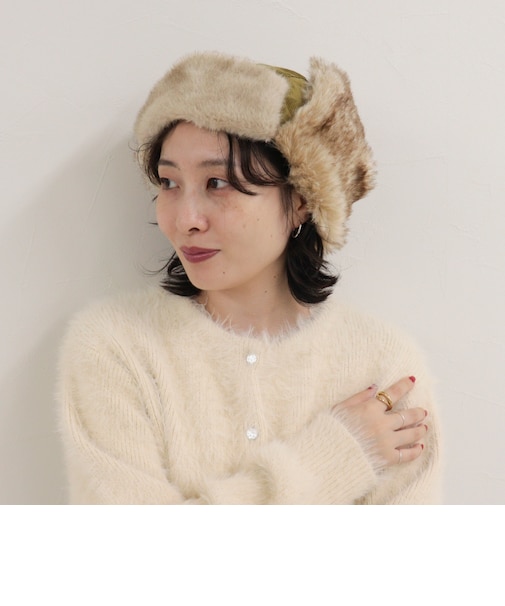 コーデュロイフライトキャップ
