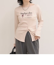 ツイストデザインballetロンTシャツ