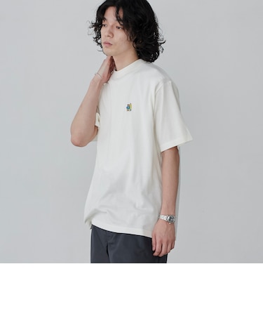スポーツベア刺繍クルーネックTシャツ