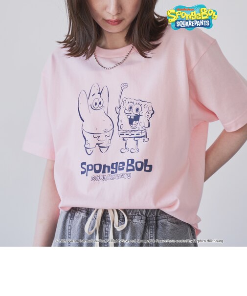 【SpongeBob / スポンジ・ボブ 別注】グラフィックプリントUNI-Tシャツ