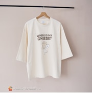 【TOM and JERRY (トムとジェリー)/ 別注】 プリントフットボールTシャツ