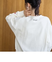 【再入荷/新色登場】ハートモチーフ裏毛カーディガン