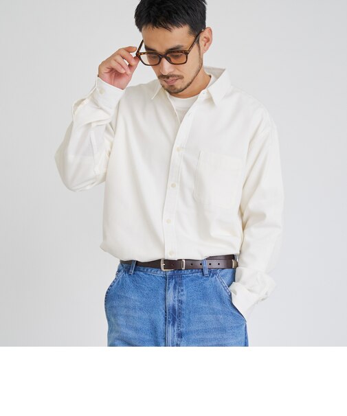 USA COTTONソフトフランネルシャツ（無地）