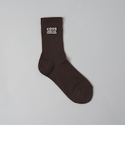【再入荷/新色登場】coen(コーエン)ロゴ刺繍リブソックス