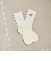 【再入荷/新色登場】coen(コーエン)ロゴ刺繍リブソックス