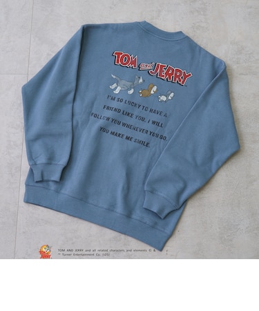 【新色登場】TOM and JERRY （トムとジェリー）ヴィンテージライククルーネックスウェット