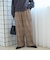 【定番】イージービューティーチェックワイドパンツ（WEB限定サイズあり）