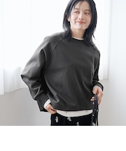 【REVERSE WARM】あったかクルーネックプルオーバー スウェット