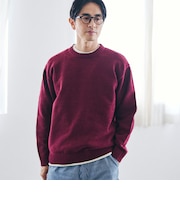 フェイクレイヤードモールニット