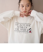 【MICKEY(ミッキー)/別注】ショート丈裏毛ロゴスウェット
