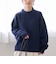 フラッフィーモックネック ウォッシャブルニット（WEB限定カラーあり）