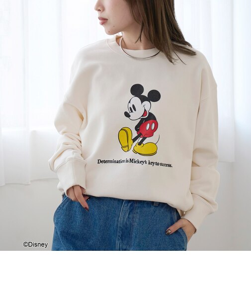 【MICKEY（ミッキー）/別注】アソートロゴ裏毛スウェット（WEB限定サイズあり）