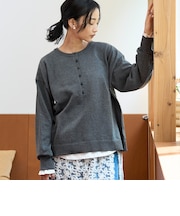 【新色登場/セットアイテム】2wayヘンリーネックニットセット(WEB限定カラーあり)