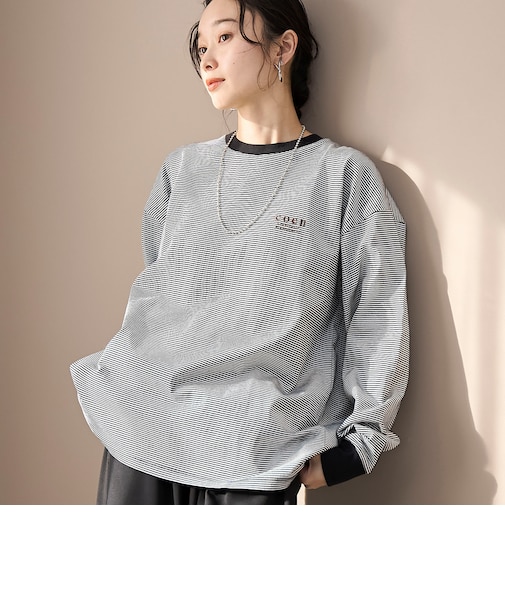 【再入荷/新色登場】coen(コーエン)ロゴ刺繍 ユニロンT
