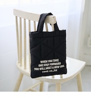 【再入荷/新色登場】ロゴ刺繍 幾何柄 キルト2wayショルダーバッグ
