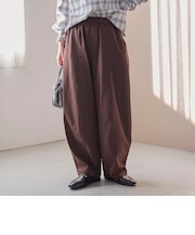 【再入荷/新色登場】ポリツイルコクーンパンツ(インフルエンサー紹介アイテム)