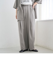 リネンタッチイージーカーブパンツ