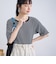 メロークルーネック リブ半袖ゆるTシャツ