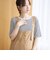 メロークルーネック リブ半袖ゆるTシャツ