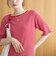 メロークルーネック リブ半袖ゆるTシャツ