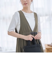 メロークルー 半袖リブTシャツ