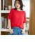 コットンナイロンシアークルー半袖Tシャツ