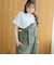 シャーリング風コンパクト半袖Tシャツ