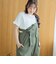 シャーリング風コンパクト半袖Tシャツ