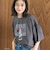 【MICKEY（ミッキー）/別注】ミッキー＆ミニー 袖フリル半袖Tシャツ