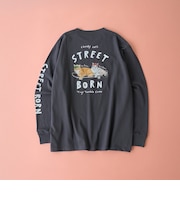 Pontre Studio(ポンレストゥディオ)デザインプリントロングスリーブTシャツ