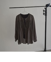 【秋カラー新登場◎/セットアイテム】シアーシャーリングシャツカーデセット