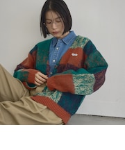 【Penneys(ぺニーズ)別注】アソート柄 起毛ジャガードニットカーディガン