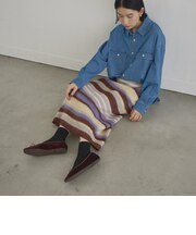 【Penneys(ぺニーズ)別注】起毛ジャガードニットナロースカート