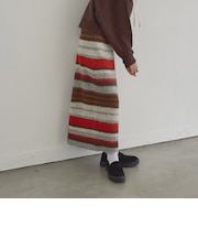 【Penneys(ぺニーズ)別注】起毛ジャガードニットナロースカート