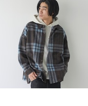 【WEB限定】POLO BCS（ポロ・ビーシーエス）シャギーチェックシャツ（MD.BROWN）