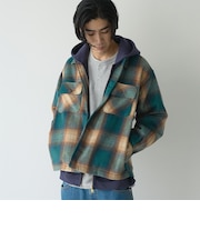 【WEB限定】POLO BCS(ポロ・ビーシーエス)起毛シャギーチェックCPOシャツ(KELLY)