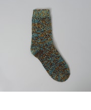 【H FOOT WEAR(エイチ フットウェア)】CHINE メランジテンジククルーソックス