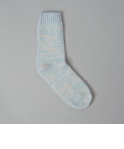 【H FOOT WEAR(エイチ フットウェア)】CHINE メランジテンジククルーソックス