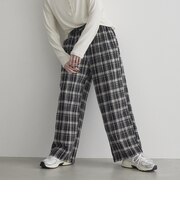 クラッシュチェックイージーワイドパンツ