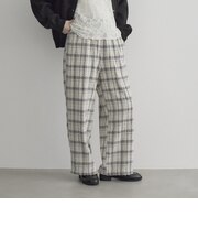クラッシュチェックイージーワイドパンツ