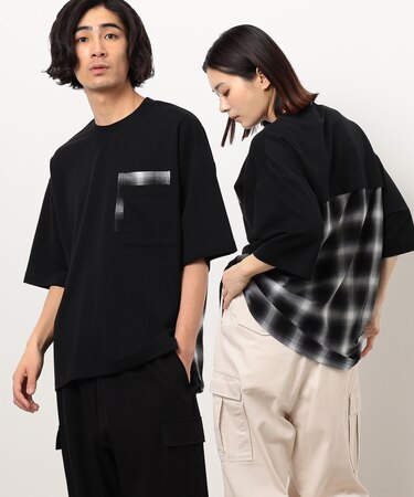 チェック切り替えプルオーバー