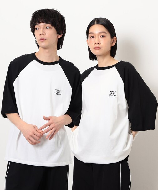 裾スピンドル ラグラン5分袖Tシャツ