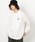 フロスト加工プリント長袖Tシャツ