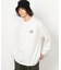 フロスト加工プリント長袖Tシャツ