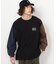 フロスト加工プリント長袖Tシャツ